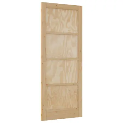 vidaXL Notranja vrata Naravna 86 x 211 cm Vezani les
