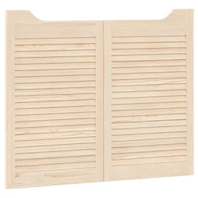 vidaXL Vrata na hod 2 pcs Naravna Trdna borovina