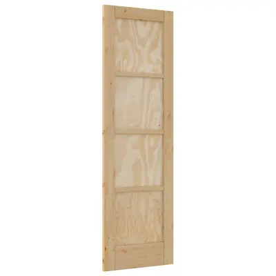 vidaXL Notranja vrata Naravna 61 x 198,5 cm Vezani les