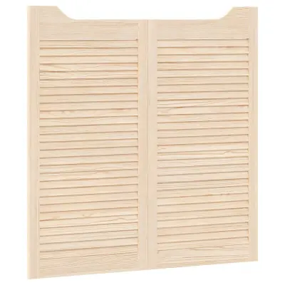 vidaXL Vrata na hod 2 pcs Naravna Trdna borovina