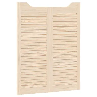 vidaXL Vrata na hod 2 pcs Naravna Trdna borovina