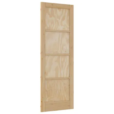 vidaXL Notranja vrata Naravna 73,5 x 211 cm Vezani les