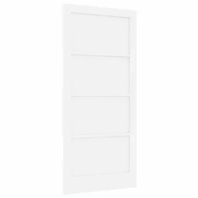vidaXL Notranja vrata Bela 93 x 202 cm Vezani les