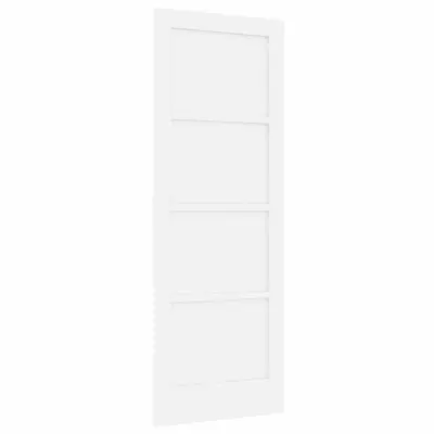 vidaXL Notranja vrata Bela 73,5 x 198,5 cm Vezani les