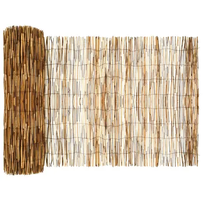 vidaXL Vrtna ograja Karbonizirano 300 x 80 cm Trsje