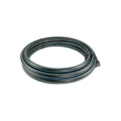 PE80 vodni tlačni cev 20x2 mm SDR 11, 12,5 bar, črna/modra, 1 m