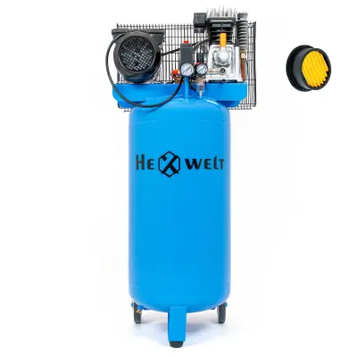 Industrijski oljni kompresor HEXWELT HW-KP-100L – 100 L, 1800 W, 8 bar