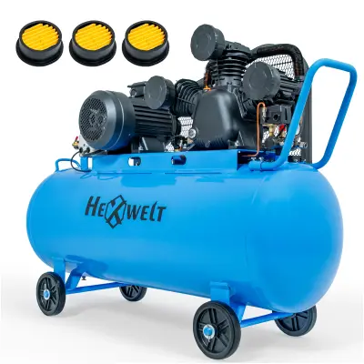 Industrijski oljni kompresor HEXWELT HW-KO-300L – 300 L, 7500 W, 8 bar, 1090 L/min