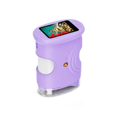 Ročni digitalni mikroskop – do 1000x, 2MP kamera, 2.0-inch IPS zaslon Purple