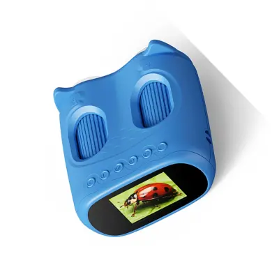 2-v-1 mikroskop in teleskop s 2MP kamero, 1000X in 2.0-inch zaslonom Blue