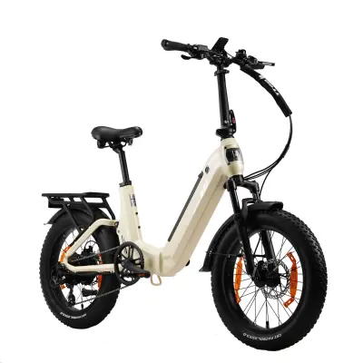 Zložljivo električno kolo TTGO F7 250 W 48 V 15 Ah, 20-palčno debelo kolo, belo