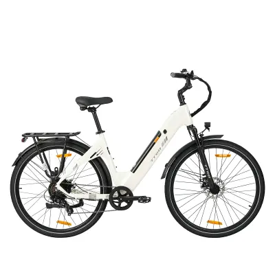 Električno mestno kolo TTGO C3SE, baterija 36V 18Ah, pnevmatike 28”, bela