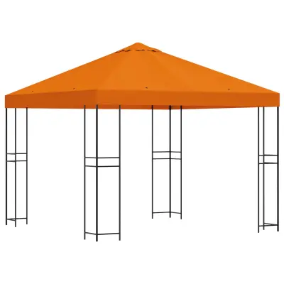 vidaXL Paviljon 3 x 3 m Oranžna Poliester in jeklo 190 gsm