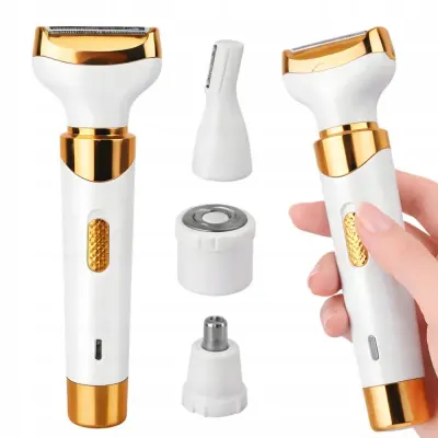 4v1 brezžični aku. epilator dlačic za obrvi bikini nos in ušesa USB