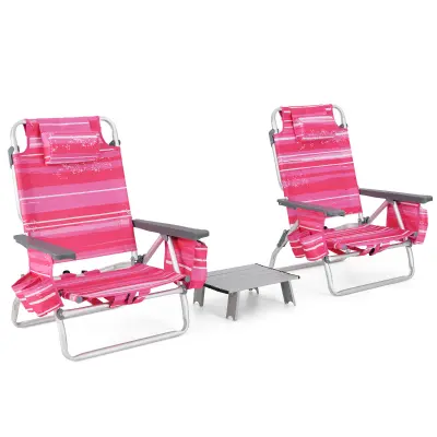 Set Plažni stol z mizo 2 kosa