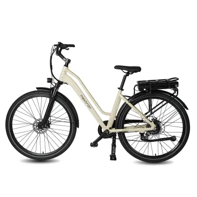 Električno kolo MAXTRON Urban 7, prehod za mesto, baterija 36 V 12,8 Ah, bež