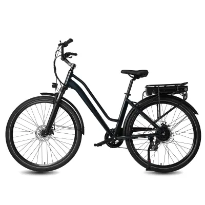 Električno kolo MAXTRON Urban 7, prehod za mesto, baterija 36 V 12,8 Ah, temno modro