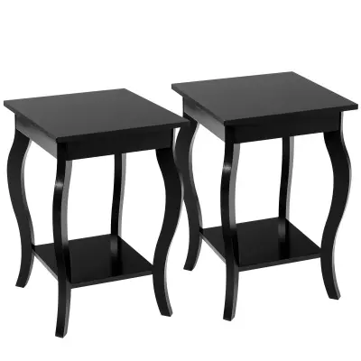 Komplet 2x stranska mizica Miza za kavo 40 x 40 x 60 cm