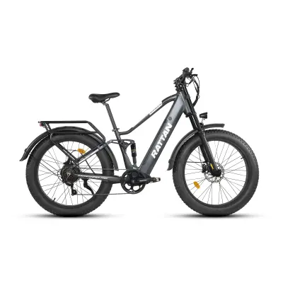 RATTAN Pathfinder Pro 26” Debel Električni Kolo – 48V 18Ah Baterija, 120Nm, Siva