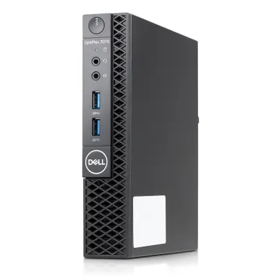 Obnovljeno - kot novo - Računalnik Dell OptiPlex 3070 SFF, Intel Core i5 9500, 3.00GHz, 8 GB RAM, 256 GB SSD, Intel UHD, Windows | Črna |