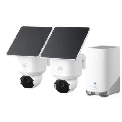 Anker Eufy Security SoloCam E42 komplet 2 kamer + HomeBase 3 baza + 2 solarna panela