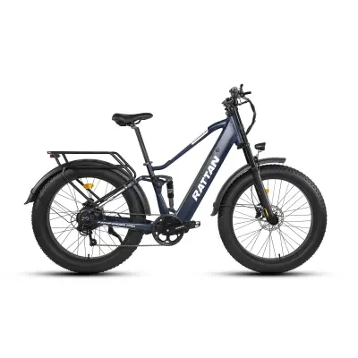 RATTAN Pathfinder Pro 26” debel električni kolo – 48V 18Ah baterija, 120Nm, modra