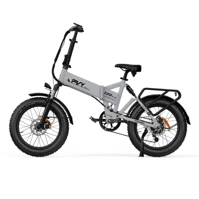 Zložljivo električno kolo PVY Z20 PLUS 20", 48V 16,5Ah, 100Nm navora, sivo