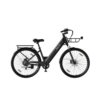PIXAR C1 Pro električno kolo, 36V 18Ah Samsung baterija, 28" City Commuter, črno