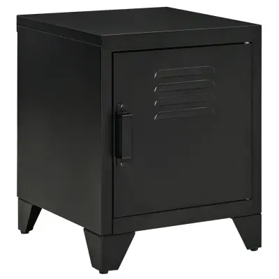 HOMCOM nočna omara kovina 40Š x 40G x 50V cm Črn