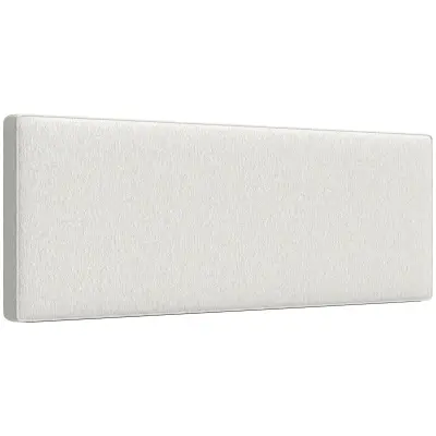 HOMCOM vzglavje poliester, evkaliptusov les 160D x 10Š x 60V cm krem
