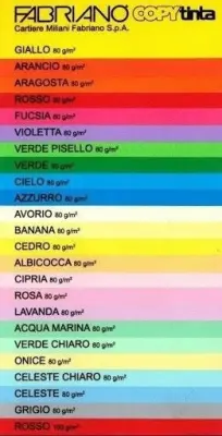 Papir barvni a4 fabriano colore intenzivne barve 80gr - roza - fucsia