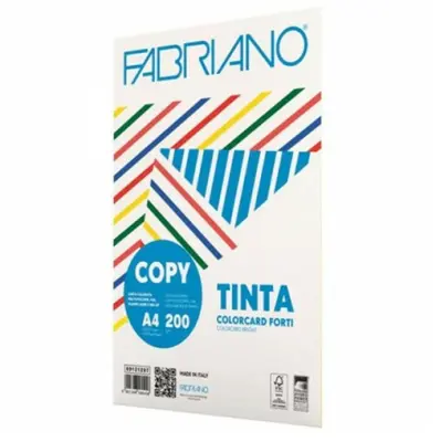 Papir barvni mix a4 200g pastel fabriano colore 1/100