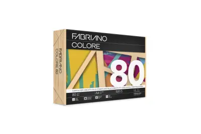 Papir barvni a4 fabriano colore pastelne barve marelična 80gr - albicocca