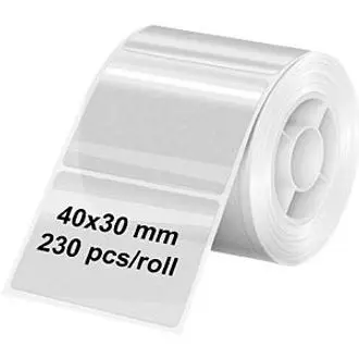 Etikete na roli olympia prozorne 40x30mm 6322 za tisk. nalepk olympia pm220