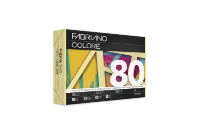 Papir barvni a4 fabriano colore pastelne barve 80gr - rumena-banana