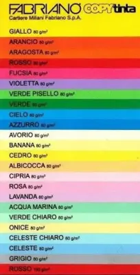 Papir barvni a4 fabriano colore pastelne barve 80gr - siva - grigio