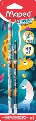 Svinčnik hb grafitni z radirko maped+držalo 1/2