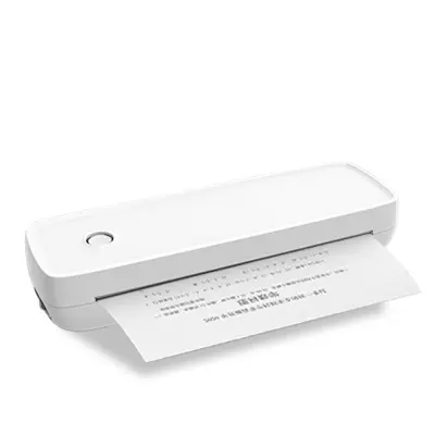 Mini A4 Termalni Tiskalnik za Dom - 300 DPI, Brezžična Bluetooth Povezljivost White