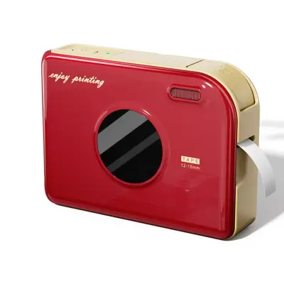 Prenosni termični tiskalnik nalepk, Bluetooth 4.2, 203DPI, 1200mAh Red