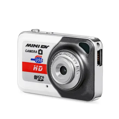 Mini retro kamera brez kartice – žepna prenosna foto-video-avdio SilverGrey
