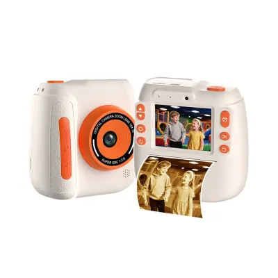 Instant fotoaparat s tiskalnikom — 48MP, 2.4 inch IPS, 1080p, USB-C Orange