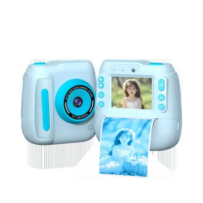 Instant fotoaparat s tiskalnikom — 48MP, 2.4 inch IPS, 1080p, USB-C Blue