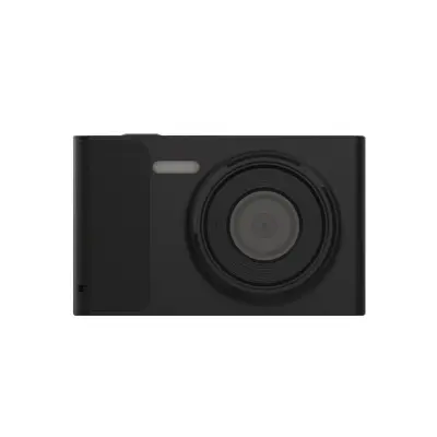 Mini digitalni fotoaparat s sprednjo in zadnjo dvojno lečo ter vgrajenim zaslonom — prenosni začetniški model s podporo MicroSD do 512 GB Črna