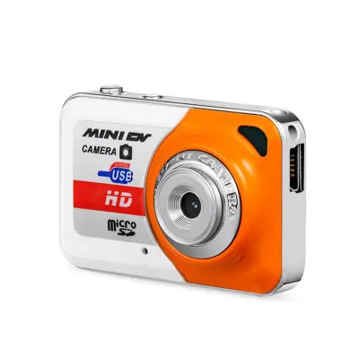 Mini retro kamera brez kartice – žepna prenosna foto-video-avdio Orange