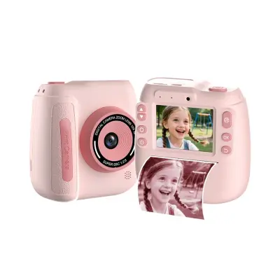 Instant fotoaparat s tiskalnikom — 48MP, 2.4 inch IPS, 1080p, USB-C Pink