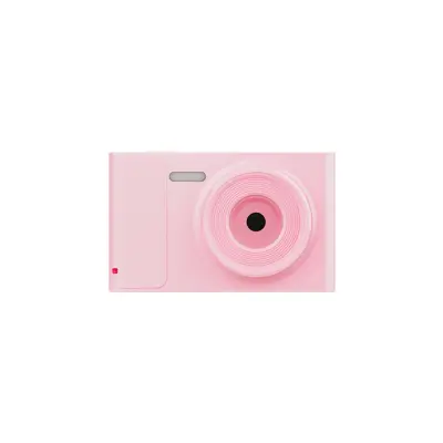 Mini digitalni fotoaparat s sprednjo in zadnjo dvojno lečo ter vgrajenim zaslonom — prenosni začetniški model s podporo MicroSD do 512 GB Roza