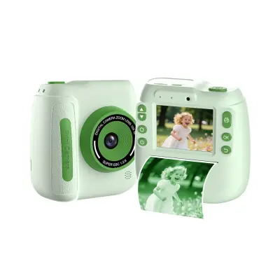 Instant fotoaparat s tiskalnikom — 48MP, 2.4 inch IPS, 1080p, USB-C Green