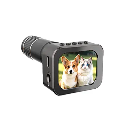 Mini kamera z 8x telefoto lečo - kovinska različica s IPS zaslonom