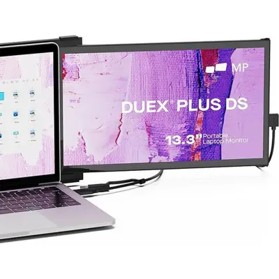 MOBILE PIXELS, 13,3-palčni vrteči se zunanji zaslon Full HD za model računalnika Duex Plus DS, Črna