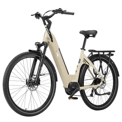 Električno kolo TTGO C7 SE 28” s srednjim pogonom, 250 W, 9 prestav, urbano, rumeno